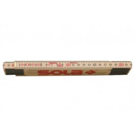 SOLA H 2,4/12 drevený skládací meter 2,4m x 12mm 53010801