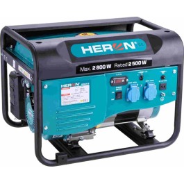 HERON 8896416 elektrocentrála rámová benzínová 230V, 2,8kW, 6,5HP