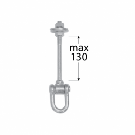 DOMAX MHC 130 uchytenie hojdačky typ C M12x130 mm DOMAX MHC 130 uchytenie hojdačky typ C M12x130 mm