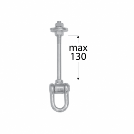 DOMAX MHC 130   uchytenie hojdačky typ C  M12x130 mm 