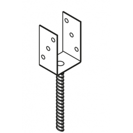 DOMAX PS  80UPätka stĺpiku typu "U"0U 81x324x120 mm silný