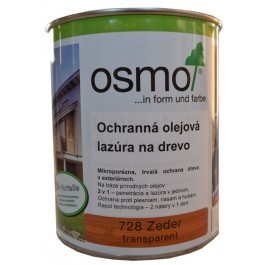 OSMO 728 ochranná olejová lazúra céder 2,5l