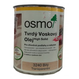 OSMO 3240 tvrdý voskový olej Rapid 2,5l biely transparent