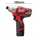 MILWAUKEE M12 BID-202C   kompaktný rázový uťahovák