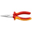 KNIPEX 25 06 160 polguľaté kliešte s britmi pre rádiomechaniku 160mm