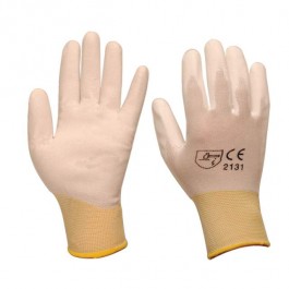 GEBOL Micro Flex pracovné rukavice nylonové veľ. 8 biele 3121X