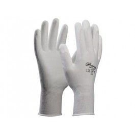 GEBOL Micro Flex pracovné rukavice nylonové veľ. 10 biele 3121X