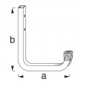 Alfer 2961 hák stenový  Zn 150x210mm