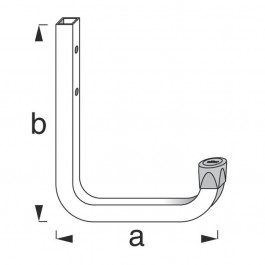 Alfer 2961 hák stenový  Zn 150x210mm