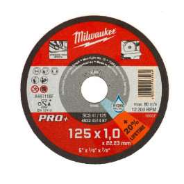 MILWAUKEE kotúč rezný SCS 41/125x1,0x22,23mm 4932451487 MILWAUKEE kotúč rezný SCS 41/125x1,0x22,23mm 4932451487