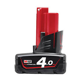 MILWAUKEE M12 B4 akumul&aacute;tor REDLITHIUM-ION&trade; 12 V, 4,0 Ah