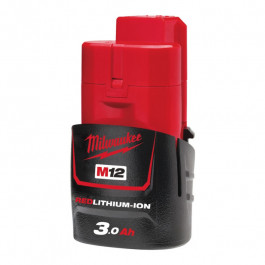 MILWAUKEE M12 B3 akumul&aacute;tor REDLITHIUM-ION&trade; 12 V, 3,0 Ah
