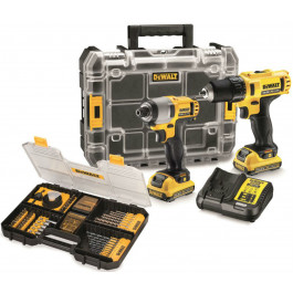 DEWALT DCK216D2T kombo set DCD710 + DCF815 + sada vrt&aacute;kov a bitov