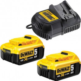 DEWALT DCB115P2 nab&iacute;jačka + 2x akumul&aacute;tor 18 V 5,0 Ah Li-Ion