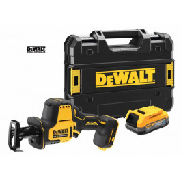 DEWALT DCS369E1T aku mečov&aacute; p&iacute;la 18V XR POWERSTACK 1x1,7Ah