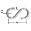 Vormann h&aacute;k - S   23,5 x 4 x 3mm /2ks/