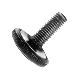 Noha NK rektif. M10/32x25mm okr&uacute;hla čierna