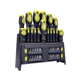 EXTOL 53146 skrutkovače magnetick&eacute; 49-dielna sada s plastov&yacute;m stojanom