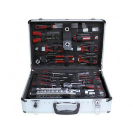 Sada n&aacute;radia CrV 162-dielna v hlin&iacute;kovom kufri