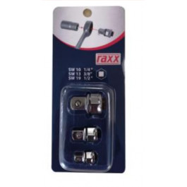 RAXX 3-dielna sada adapt&eacute;rov 1/4", 3/8", 1/2"