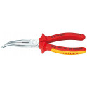 KNIPEX 26 26 200 klie&scaron;te ploch&eacute; &uacute;zke zahnut&eacute;  VDE 200mm