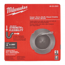 MILWAUKEE  &scaron;pir&aacute;l. dr&ocirc;t  6mmx7,6m roz&scaron;.zakonč. w/drum