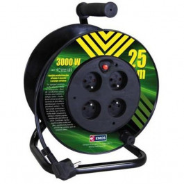 K&aacute;bel predlžovac&iacute; na bubne 25m 3x1,5mm2 PVC 4x z&aacute;suvka