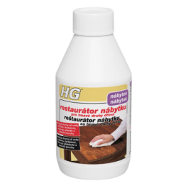 HG re&scaron;taur&aacute;tor n&aacute;bytku pre tmav&eacute; druhy dreva 250ml