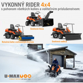 HUSQVARNA Rider R316TX AWD bez žacieho &uacute;strojenstva