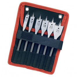 EXTOL PREMIUM ploch&eacute; vrt&aacute;ky do dreva 6-dielna sada 10-12-16-18-20-25mm