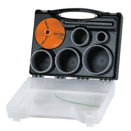 WOLFCRAFT 1092670 sada vykr. koruniek v kufr&iacute;ku 33 - 83m (7ks)