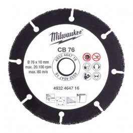 MILWAUKEE CB 76 karbidov&yacute; kot&uacute;č 76x10x1mm 4932464716
