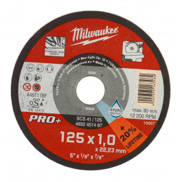 MILWAUKEE kot&uacute;č rezn&yacute; SCS 41/125x1,0x22,23mm 200ks/bal.