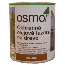 OSMO 706 ochrann&aacute; olejov&aacute; laz&uacute;ra dub 0,75l