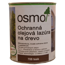 OSMO 708 ochrann&aacute; olejov&aacute; laz&uacute;ra teak 0,75l