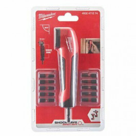 MILWAUKEE pravouhlov&yacute; pr&iacute;klep. nadstavec s bitmi 4932471274