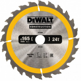 DEWALT DT1934 p&iacute;lov&yacute; kot&uacute;č 165x20mm 24z. univerz&aacute;lny rez