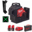 MILWAUKEE M12 3PL-0C Laser zelen&yacute; s 3 rovinami 360
