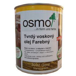 OSMO 3092 olej voskov&yacute; tvrd&yacute; Effekt zlat&yacute; 0,75l