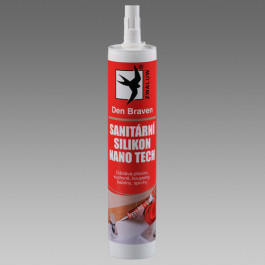DEN BRAVEN silikon sanit&aacute;rny transparent 280ml RED line 30211RL