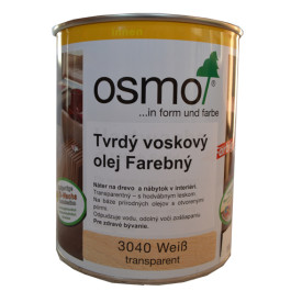 OSMO 3040 tvrd&yacute; voskov&yacute; olej biely 0,75l