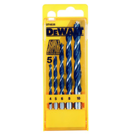 DEWALT DT4535 vrt&aacute;ky do dreva 5-dielna sada 4/5/6/8/10mm