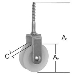 Koliesko kladkov&eacute; Zn 120x50x8mm