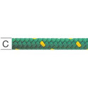 Vormann lano umel&eacute;  8 mm zeleno/žlt&eacute;  008414080GN