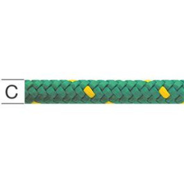 Vormann lano umel&eacute;  8 mm zeleno/žlt&eacute;  008414080GN