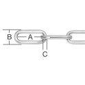 Reťaz z ocele 3 mm Zn forma C