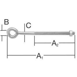 Vormann skrutka nap&iacute;nacia Zn 150x6 10mm /2ks/  007900218AV