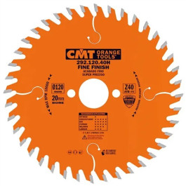 CMT p&iacute;lov&yacute; kot&uacute;č D160x2,2 d20 Z40 pre elektron&aacute;radie, fin&aacute;lny rez