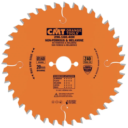 CMT p&iacute;lov&yacute; kot&uacute;č D160x2,2 d20 Z56 na lamino, plast a neželezn&eacute; kovy