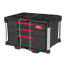 MILWAUKEE PACKOUT box s 3 z&aacute;suvkami - 2x plytk&aacute; +1x hlbok&aacute; 4932493190